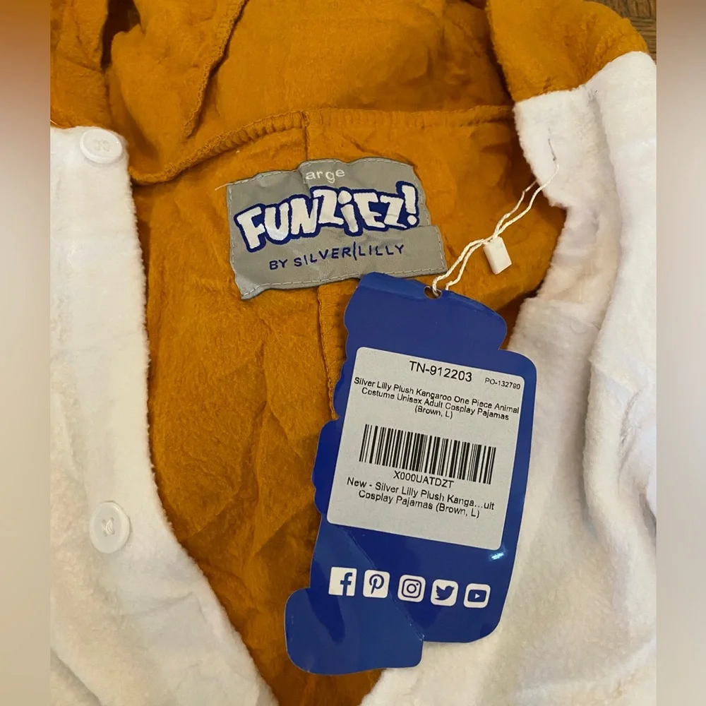 Funziez Kangaroo Adult Plush Onesie Costume